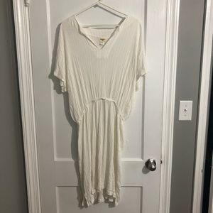 World Market White & Gold Dress O/S